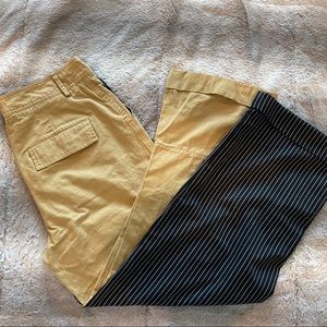 Mismatched cargo pants